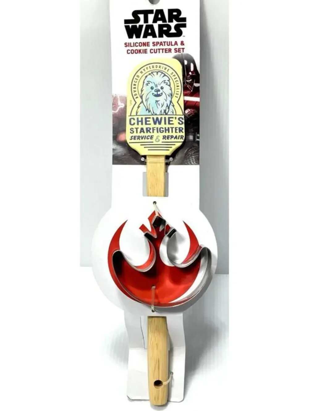 Star Wars Silicone Spatula & Cookie Cutter Set Disney Chewie's Starfighter